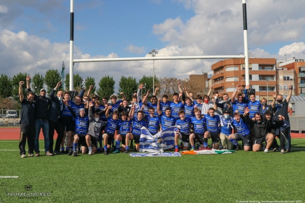 L'equip sub-18 del Club de Rugby Sant Cugat vol guanyar a la ZEM La Guinardera el seu tercer Campionat d'Espanya de Clubs