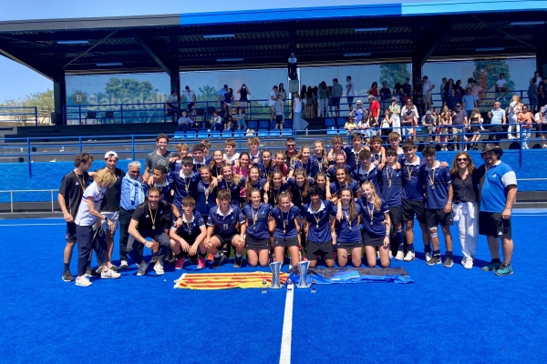 L'equip cadet masculí d'hoquei sobre herba del Junior FC es proclama campió d'Espanya i suma el tercer títol d'una temporada històrica