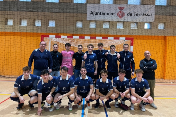 Dos podis històrics del Junior FC en el Campionat de Catalunya de 1a Divisió Masculina d'hoquei sala