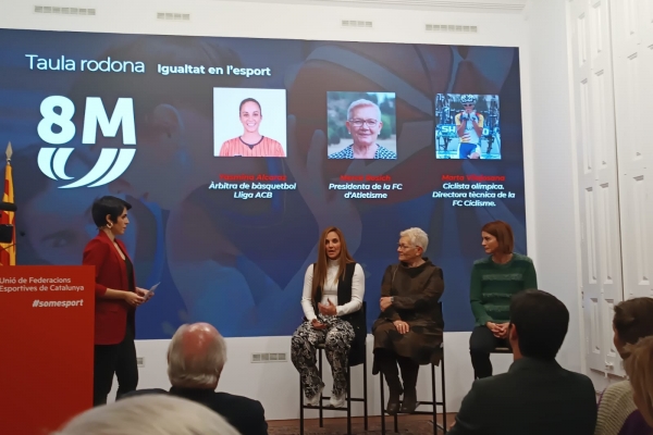 SantCugatCreix dona suport al reconeixement de la dona esportista en un acte organitzat per la Unió de Federacions Esportives de Catalunya