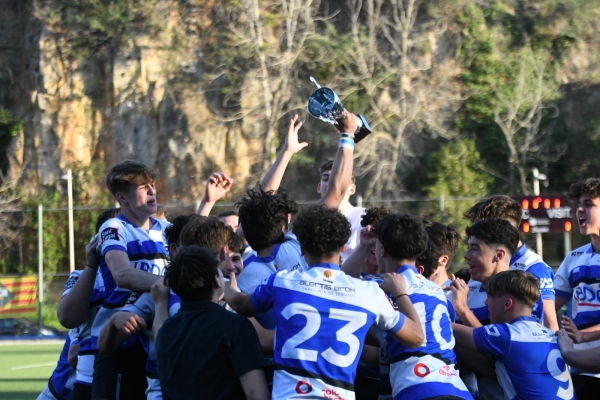 L'equip sub-18 A del Club de Rugby Sant Cugat torna a guanyar el Campionat de Catalunya de Primera Catalana