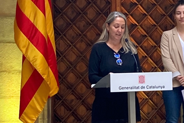 El Club Voleibol, el Junior FC i el Club de Rugby, en la presentació de les noves línies de suport a l'esport femení i als clubs catalans que participen en competicions internacionals