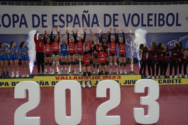 El DSV Club Voleibol Sant Cugat signa 4 medalles d'or i 1 de bronze en la Copa d'Espanya, els seus millors resultats en aquesta competició nacional